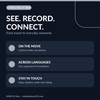 AiMB S2 Max white — illustrated everyday uses for recording, translation and wireless calling