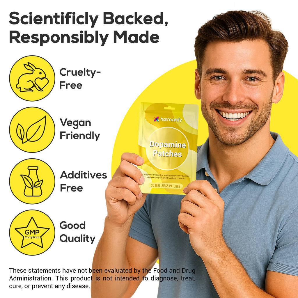 HARMONIFY Dopamine Patches – Mood & Focus Support 30 Patches - product image 4