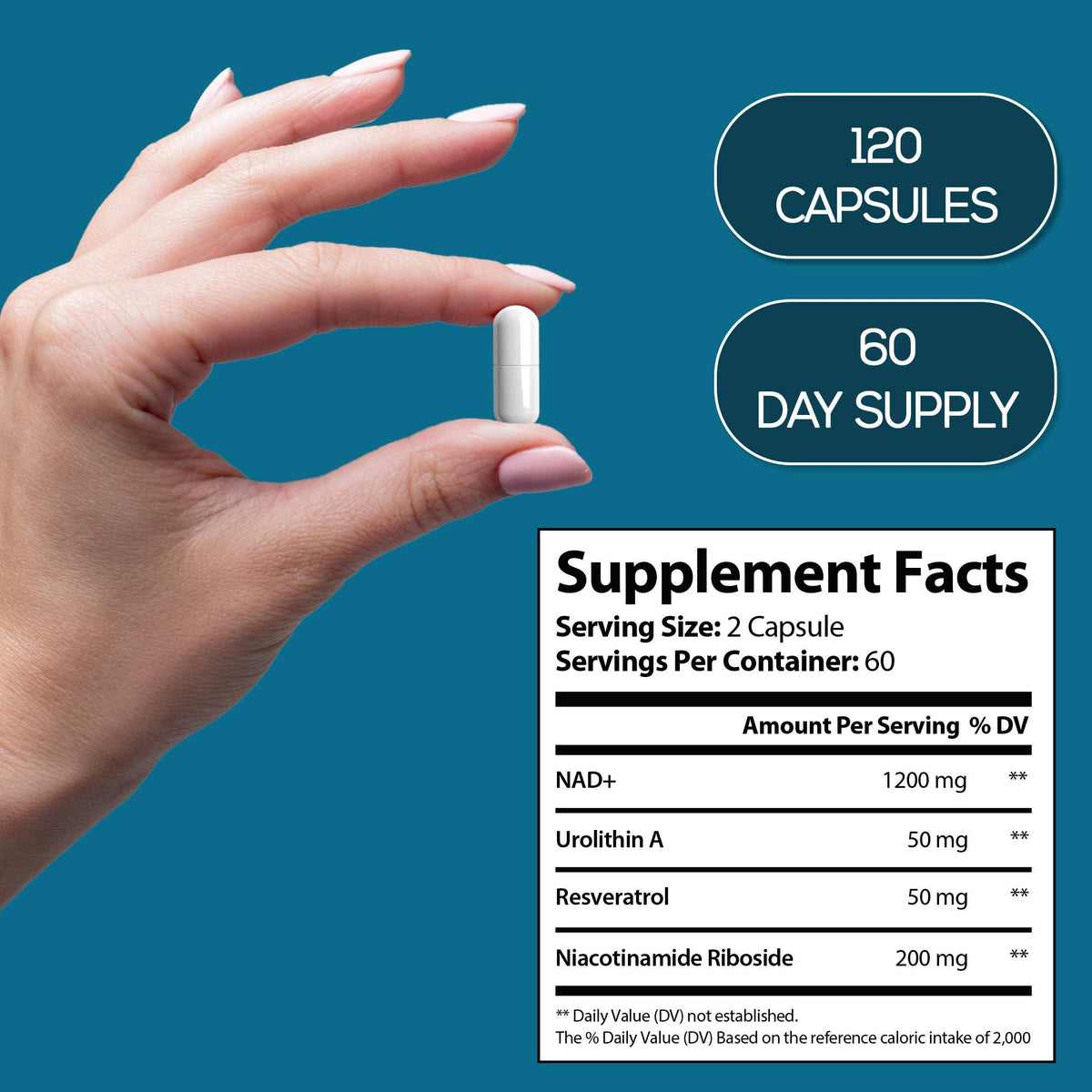 NAD Nicotinamide Riboside Resveratrol with Urolithin A - product image 5