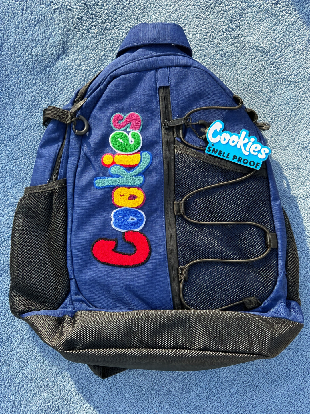 Cookies Smell-Proof Backpack - Navy Multicolor Logo