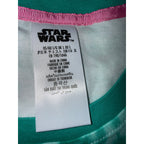 Star Wars shirt sewn-in neck label showing size Large