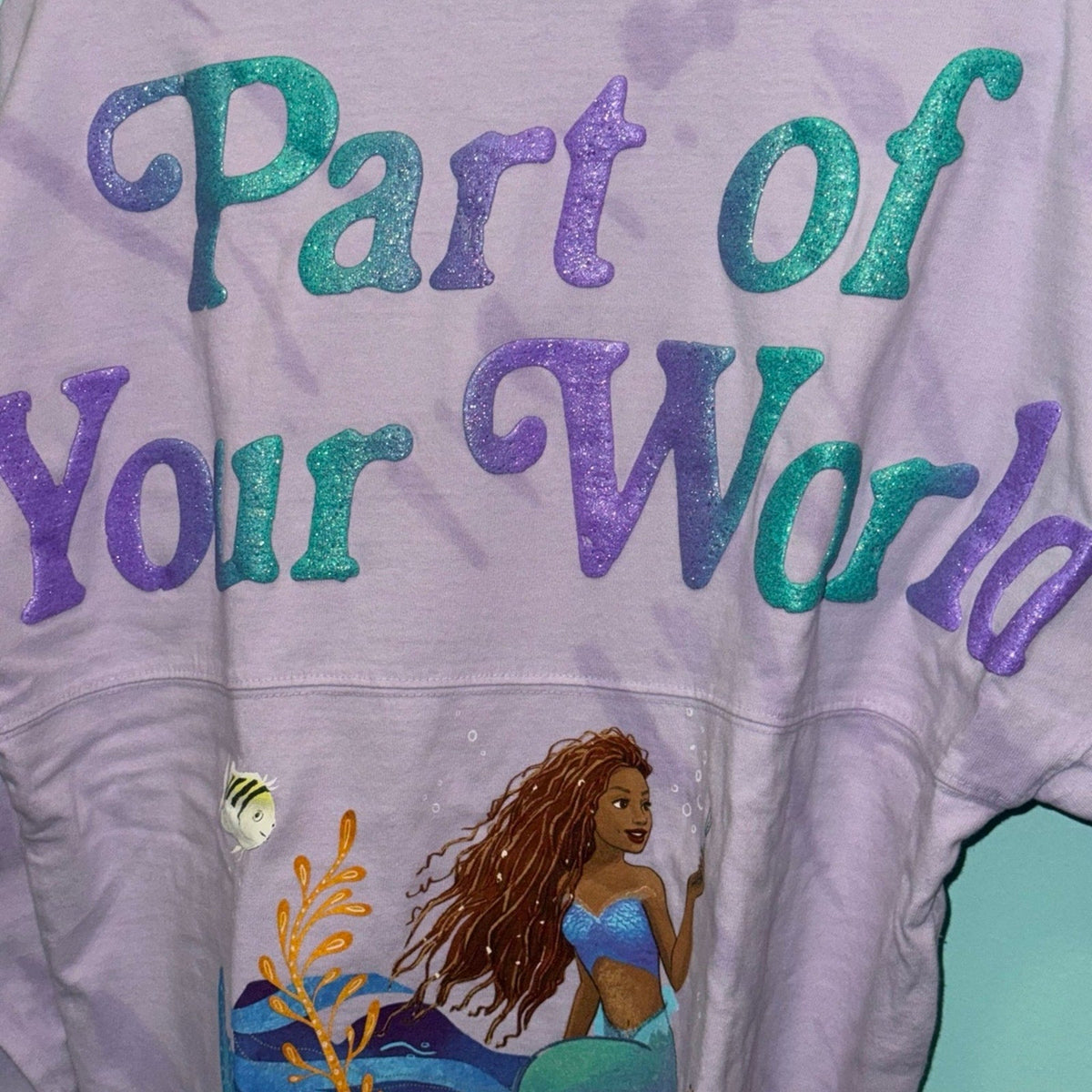 Disney's Ariel The Little Mermaid Spirit Jersey Women's Large - product image 4
