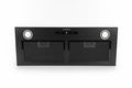 Klarstein Paolo 72 black face — underside stock photo showing filters, LED lights and touch controls