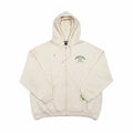 Disney Star Wars Grogu cream speckled full-zip hoodie - front view on a white background