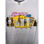 Marketplace239 LLC white crewneck t-shirt featuring a vintage Star Wars action figure graphic print