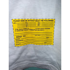 Marketplace239 LLC white crewneck t-shirt featuring a yellow vintage Star Wars mail-in order form graphic print