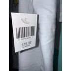 Marketplace239 LLC white crewneck t-shirt with retail price tag showing XLARGE size and barcode